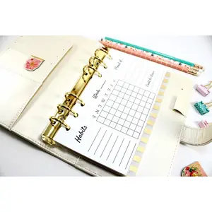 Printed Personal Size Habit Tracker fits with Kate Spade Personal Planner, Filofax Personal, Color Crush Personal Size and Other Personal Size Planner