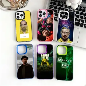 Breaking Bad movie Phone Case Holographic Silver Phone Case for iPhone17 16 15ProMax – Iridescent Rainbow TPU Shockproof Anti-Fingerprint 2026 New Gift for Women men