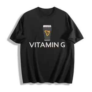 Vitamin G Guinness Beer Comfort Colors T-Shirt, Funny Embroidered Beer Shirt, St. Patrick’s Day Gift, Irish Pub Party Tee Beer Lovers