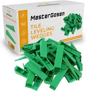 MasterGosen Tile Leveling Wedges Reusable Tile Spacer System for Floor & Wall Installation (100PCS)