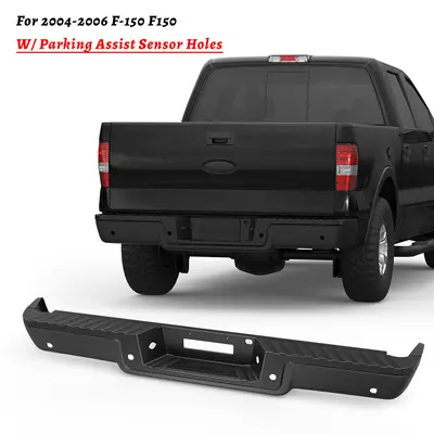 thumbnail image 2 of Chrome Rear Step Bumper For 2004-2006 Ford F-150 – Direct Fit, No Park Assist Holes 2 of 6