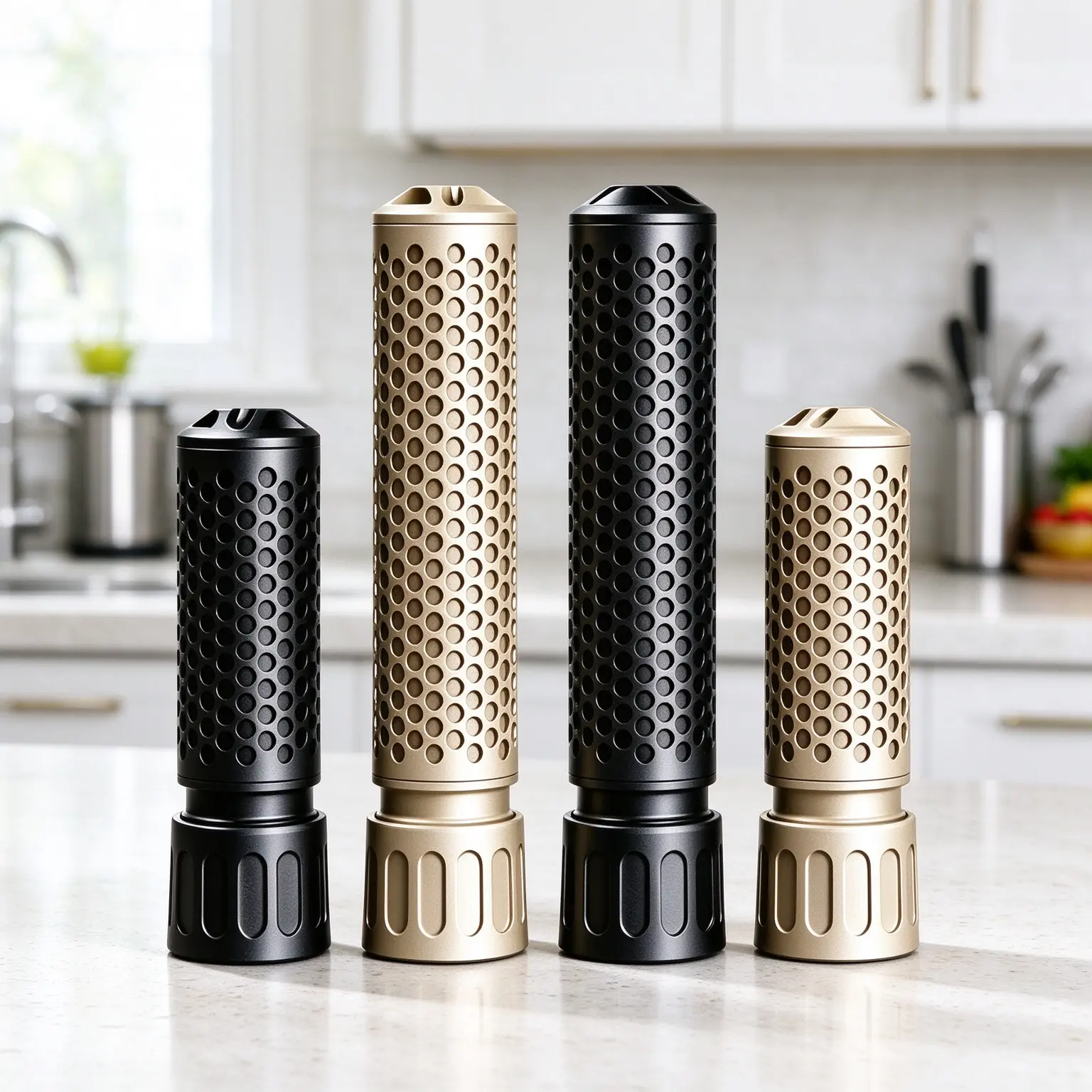 QDC Cylindrical Rotary Cheese Grater, Stainless Steel Kitchen Gadget