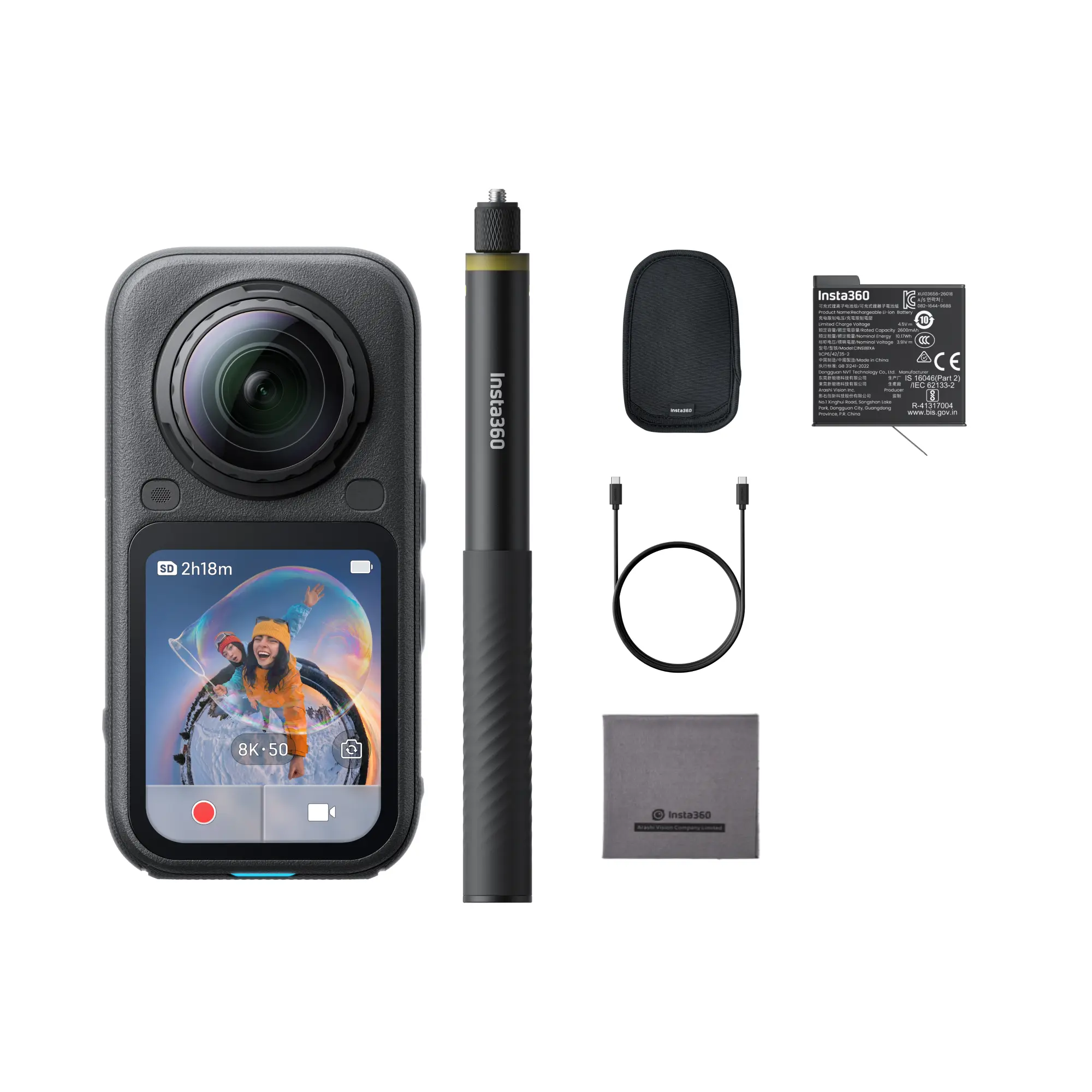 Insta360 X6 TTS Special Bundle - 8K 360 Camera with 1/1.1'' Sensors