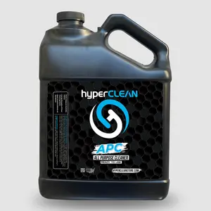 hyperCLEAN APC All Purpose Cleaner - Versatile & Powerful for Leather Plastic Vinyl & Rubber Surfaces - 128oz Gallon - Dilutable & Foaming Action
