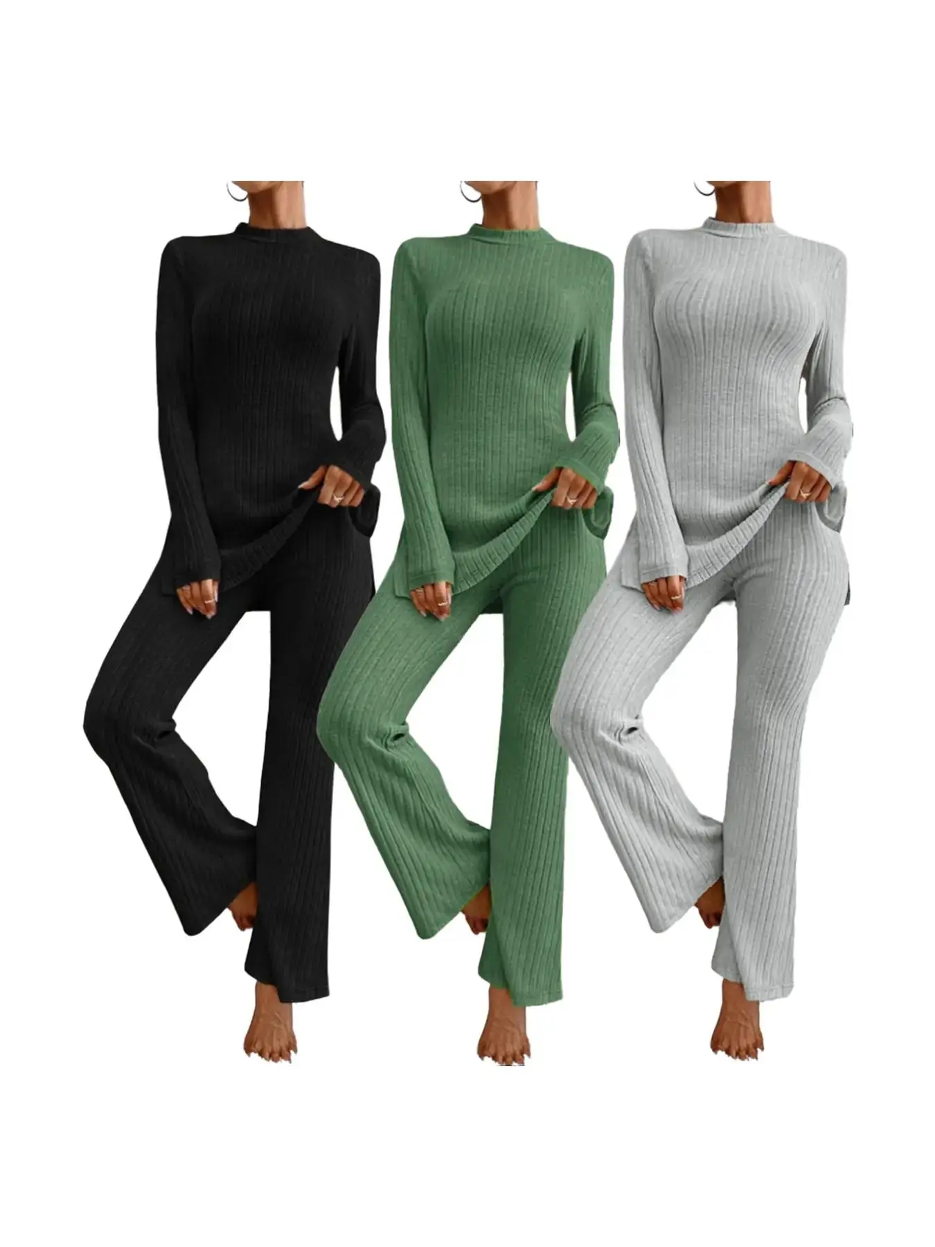 Light Gray*1 pc+Black*1 pc+Green*1 pc