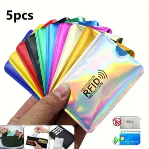 Ultrathin Anti-Rfid Wallet Blocking Reader Lock Bank Card Holder Anti Theft Credit Card Case Protection New Rfid Card