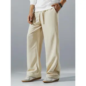 Heather Grey Wide-Leg Sweatpants | Minimalist Streetwear Lounge Bottoms