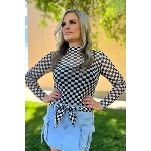 Round The Track Mesh Top Sheer - Round Mesh Design for Versatile Wear