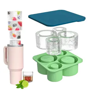 Ice Cube Tray, Silicone Ice Cube Mold, Reusable Ice Cube Maker, Multifunctional Ice Cube Tray for Home Kitchen, Bottle Not Included, Sweets Kitchen Accessories
