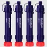 Membrane Solutions Wakiwaki WS02 Reusable Compact Lightweight Outdoor Water Filter Straw - 4-Stage Detachable Design, 0.1-Micron Manual Purifier, 1320 gal Capacity, Chlorine Removal, Superior Backwash Solution for Camping Supplies, Hiking