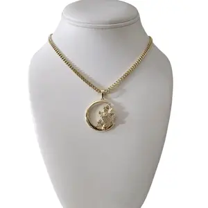 Valdiviajewery #1770 High Quality 14k Gold Plated Butterfly Pendant Necklace