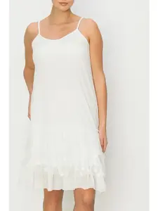 ORIGAMI Ivory Lace Slip Dress Extender