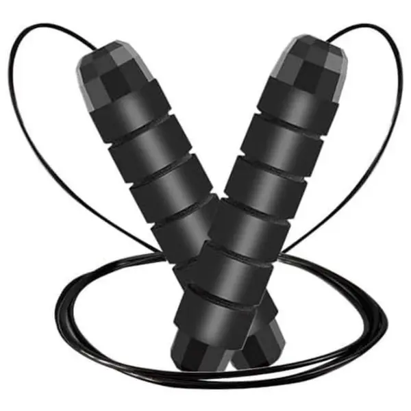Jump Rope,Tangle-Free Rapid Speed Jump Rope with Ball Bearings for Men,Women and Kids,Adjustable Steel Skipping Rope with Ergonomic Foam Handles,A Ideal Equipment and Accessories for Workout,Fitness,Exercise,Home Gym,Slim Body