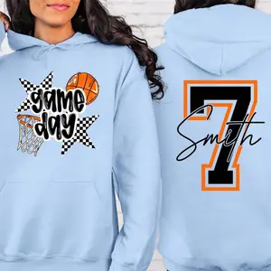 Custom Basketball Shirt, Basketball Game Day Sweatshirt, Personalized name and number, Mom Shirt, Retro Styles, Bring Back the