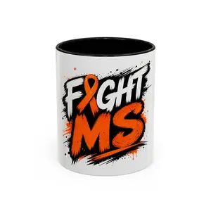 MS Awareness Mug | Fight Multiple Sclerosis Coffee Cup | Ceramic - Reckoning Goods