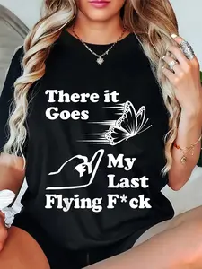 100% Cotton There It Goes My Last Flying Shirt that says the F Word T-Shirt