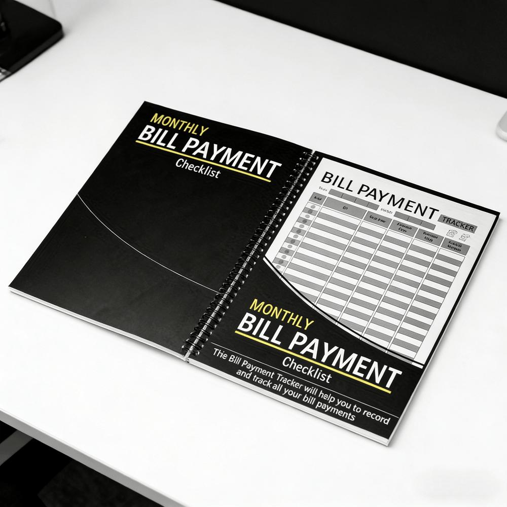 Bill Payment Tracker Log Book, Monthly Bill Organizer, Financial Planner Notebook, Budgeting Journal for Expense Tracking, Debt Management, Personal Finance, Home & Office Use