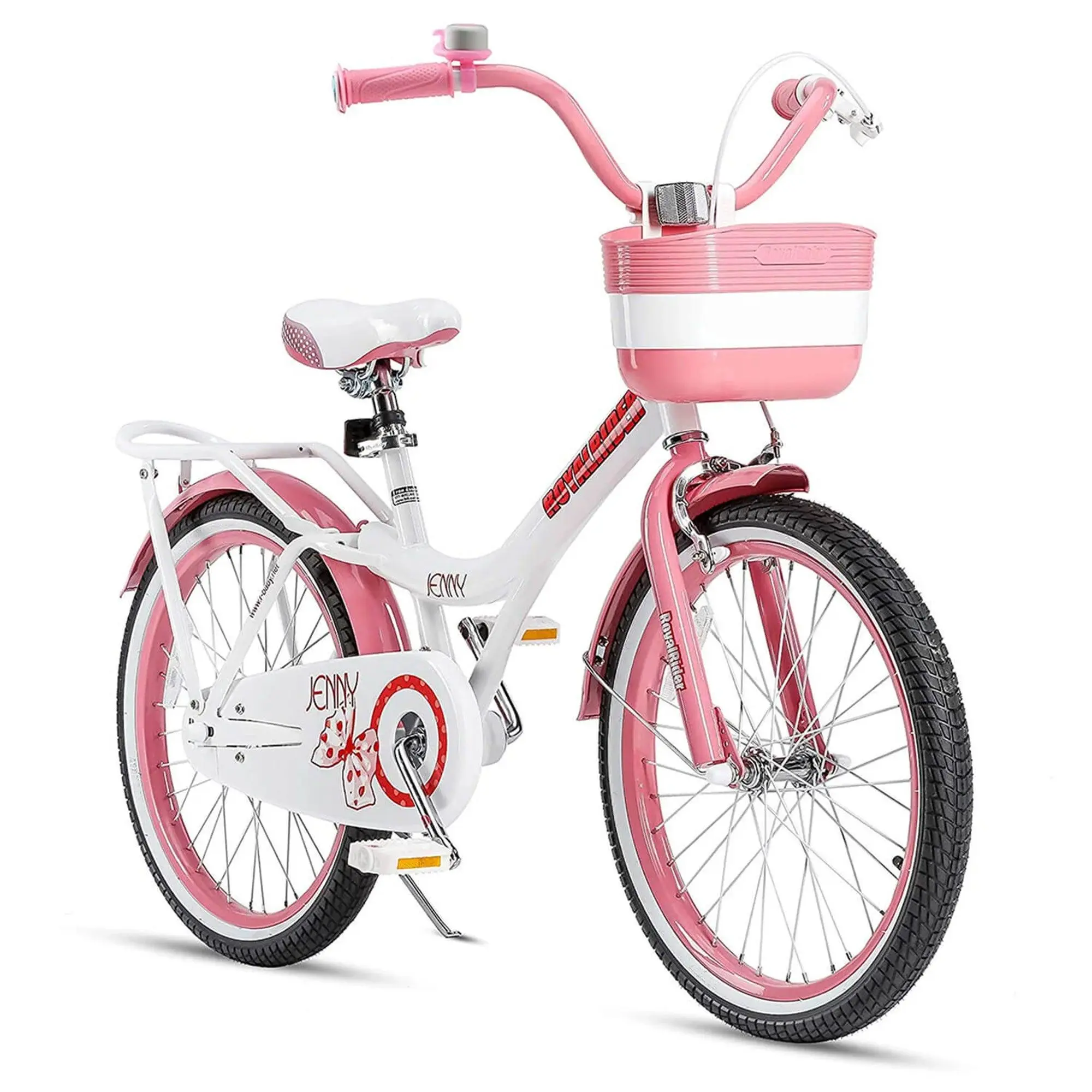 RoyalBaby Princess Girl Kid Outdoor Bicycle 20 Inch with Kickstand, Pink EL RoyalBaby Princess Girl Kid Outdoor Bicycle 20 Inch with Kickstand, Pink EL