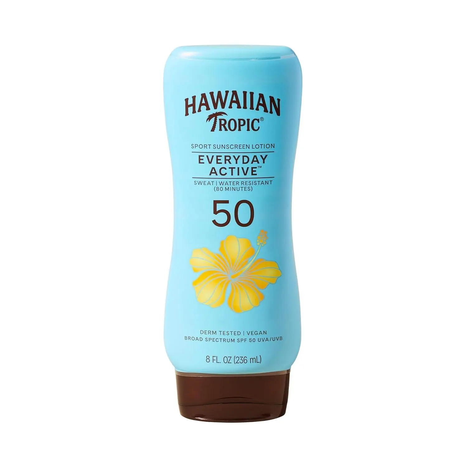 Hawaiian Tropic Everyday Active SPF 50 Sunscreen Lotion, 8 Fl Oz