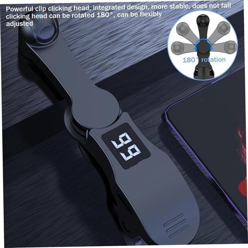 Auto Clicker for Smart Phone to 99 Speed Phone Tapper 180° Rotating for Android iOS Apps, Protable USB Powered Fast Click Simulation Finger Continuous Click for Gaming, Live Broadcasts Likes, Games, Shopping Portable Selfie Cellphone Smartphone