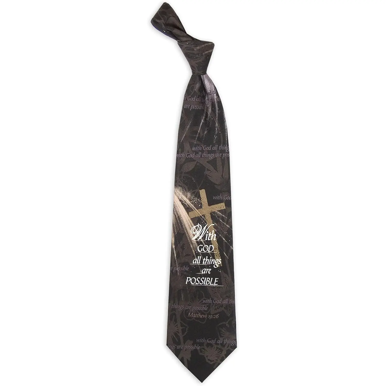 Eagles Wings Men's Finely Crafted Inspirational Necktie - All Things Possible