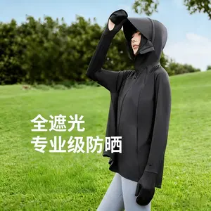 New style gloves with shoulder protection, breathable original fabric, ice titanium cool-touch fingertip sun protection clothing, summer cool hooded jacket