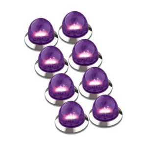 RoadWorks Mini Hero Watermelon Decorative Car Lights, 0.75in Purple, 8-Pack