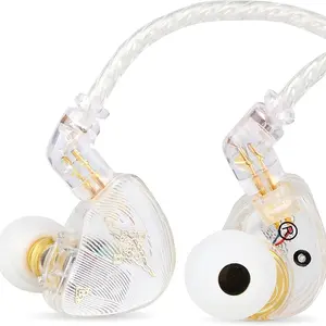 Keephifi TANGZU Wan’er S.G HiFi Wired Earbuds  10mm Dynamic Driver PET Diaphragm in-Ear Earphone with Ergonomic Shape, Detachable Recessed 2Pin OFC Braided Cable for Audiophile Musician DJ Stage Headset