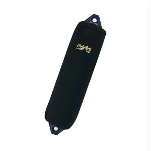 Polyform Fabric Fender Cover - Black, A-5 Style, Hand-Crafted, High-Yarn Content, Drawstring Closures, Limited 3-Year Warranty, Seamless Tube Design, Sunlight-Resist, Washable Fender Protection Accessory