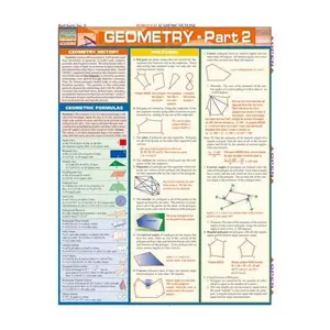 QuickStudy® Geometry Part 2 Laminated Study Guide