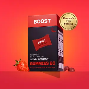 dr.blet Red Ginseng Gummies, 60 packets, Strawberry Flavor, Daily Energy, Immunity & Focus Support, Vitality & Alertness, Natural Wellness Support, Caffeine-Free, Easy Chew, Non-GMO, Gluten-Free, Vegan