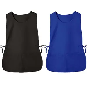 Mixed Color Hairdresser Apron, 2 Counts Solid Color Tie Side Vest Apron, Cleaning Supplies 2024 Salon Work Apron, Back to School Essentials, Dirt Resistant Apron, Easy Cleaning Apron