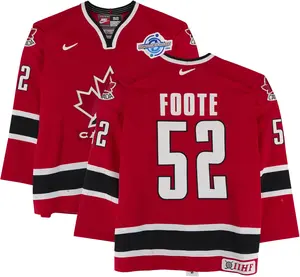 Adam Foote Team Canada Game-Used #52 Red Jersey vs. Team Russia on September 4, 2004 - Fanatics Authentic Certified