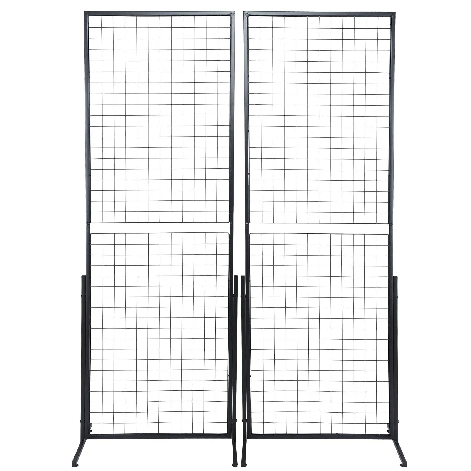 Gridwall Display Panel Tower - 2 Pack, Hangable Home Organiser with Easy Installation for Decor, Photo Storage & Display, Metal
