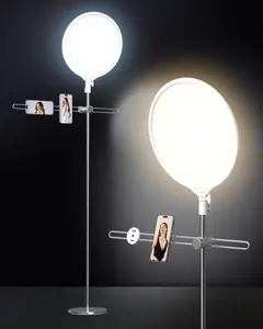 LED Ring Light with Stand 150cm, Professional 6000K Full-Screen Big Ring Lighting with Phone Holder, Selfie Lights for Studio Video Photography, TikTok, YouTube, Live Stream