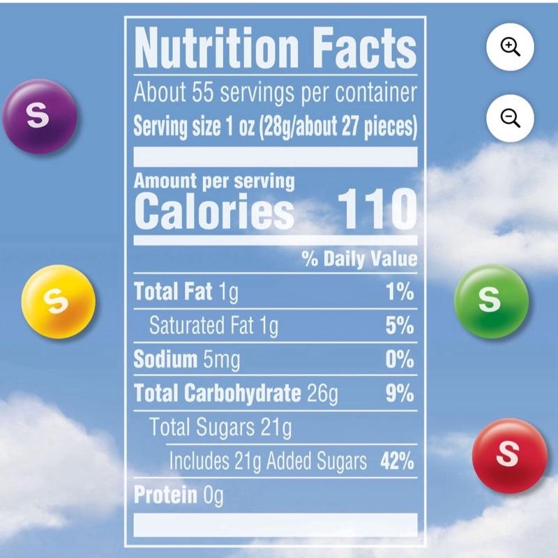 Skittles Original Chewy Candy Bulk Jar 54 Oz Assorted Fruit Flavored Candies in a Large Container