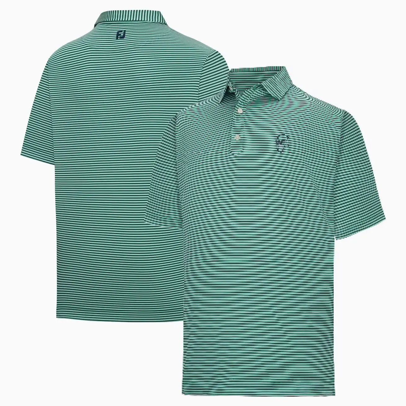 WM Phoenix Open FootJoy Stripe Lisle ProDry Polo - Green
