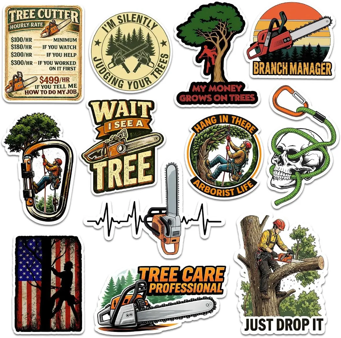 Arborist Life Sticker Tree Care Stickers for Arborist Pro Job Gifts For Arborist Tree Care Pros Parents Siblings Friends Holiday Greeting Keepsake For Laptop Bottle Mug Tumbler Case Decor