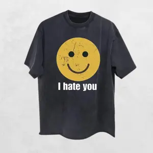 I Hate You Smiley Face Unisex T-Shirt, Cute Bipolar T Shirt for Men Women, Harry Fan Gift