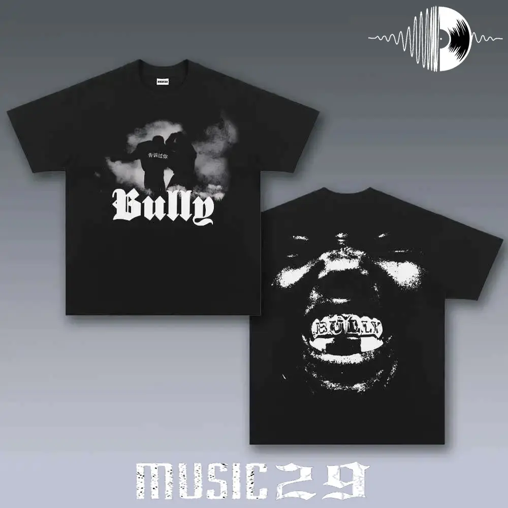 BULLY 3.25 Vintage Music Graphic T-Shirt, Retro Concert Inspired Tee, Washed Streetwear Shirt, Unisex Music Fan Apparel, Classic Rock Style Tee, Oversized Graphic Shirt, Gift for Music Lovers