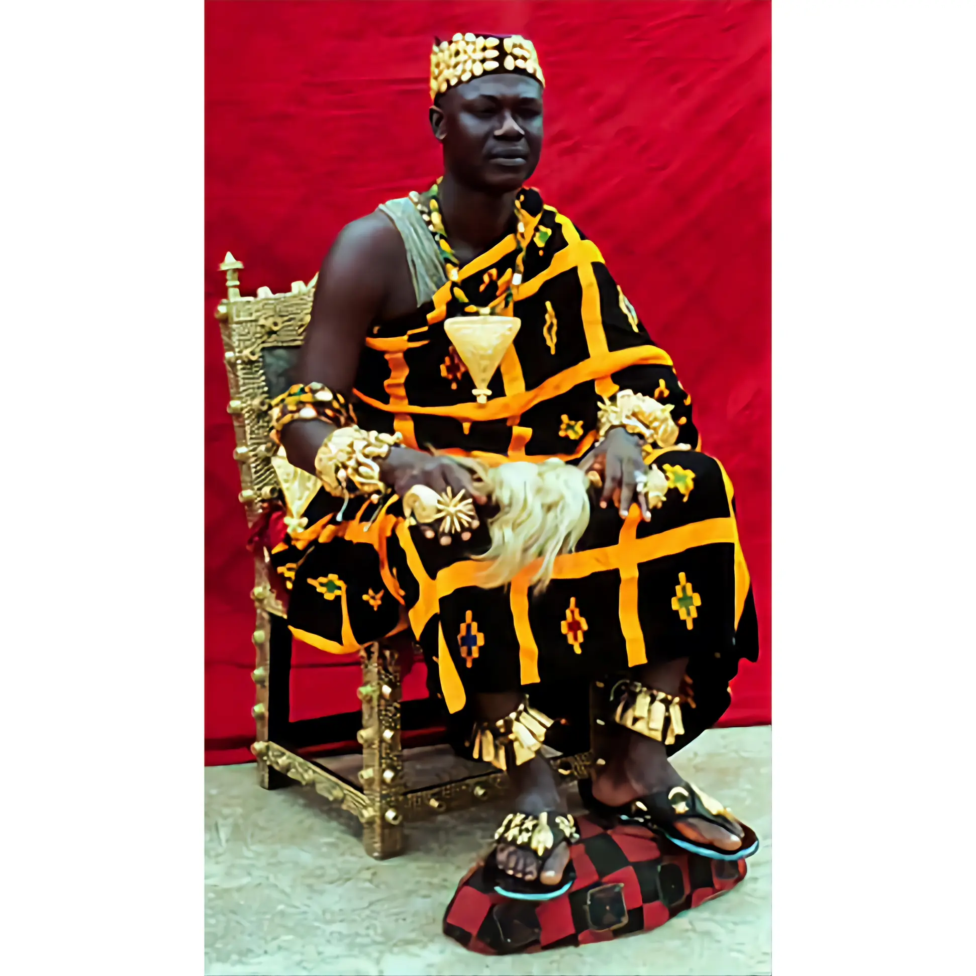 MG Royal Double Hand Weaved Kente Cloth R195