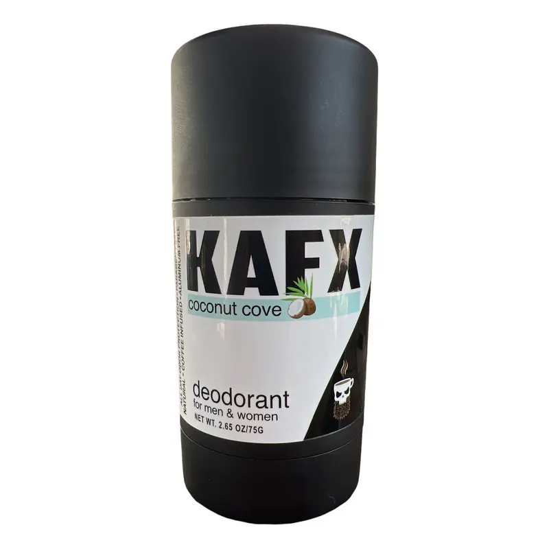 KAFX Body Coconut Cove Coffee Infused Natural Deodorant Organic Blend