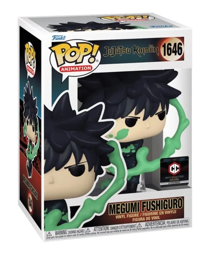 Funko Animation Jujutsu Kaisen Megumi Fushiguro Vinyl Figurine, 1646 Chalice Exclusive Collectible for Fans