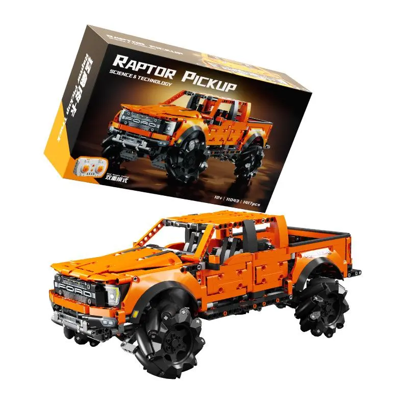 1:12 Scale Ford Raptor Collectible Building Blocks Set, Technic Off-Road Monster Truck with Full Suspension, 1417-Piece STEM Transportation Model Kit, Unisex Realistic Replica Toy for 12 Years Above