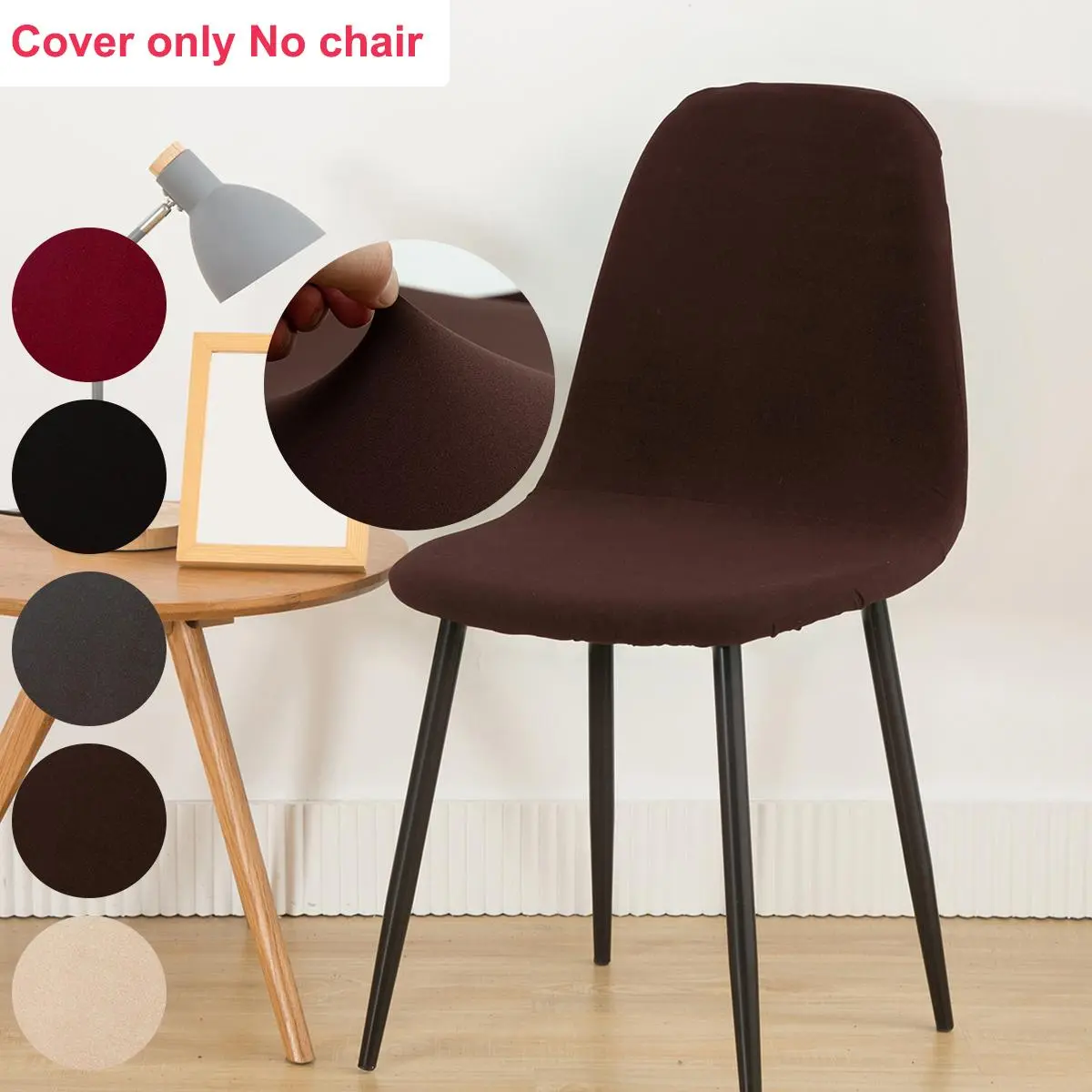 Solid Color Chair Cover, Chair Protective Cover, Chair Covers Set, 1/4/6 Counts Modern Simple Elastic Chair Slipcover, Chair Protector for Home Living Room Dining Room, Universal Chair Cover, Chair Slipcovers Protector