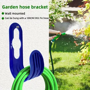 3pcs/5pcs Household wall mounted garden retractable water pipe storage rack Outdoor faucet hanging hook Garden organizing hose storage rack