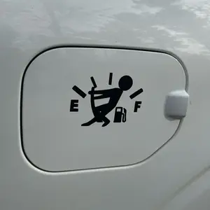 Funny Fuel Tank Decal Sticker - Humorous Design for Car Gas Tank - Durable Vinyl Material - Easy Application - Perfect for Car Accessories