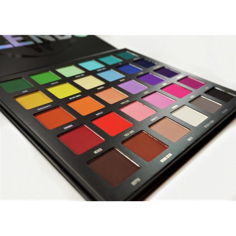 Blends - Eye And Face Palette - 30 Rainbow Matte Eyeshadows + Magnetic Pans