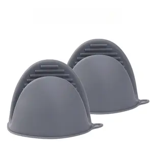 Silicone Cooking Pinch Grips Oven Mitts - Mini Finger Protector Pot Holder for Kitchen,Cooking,Baking,BBQ - Heat Resistant Gloves