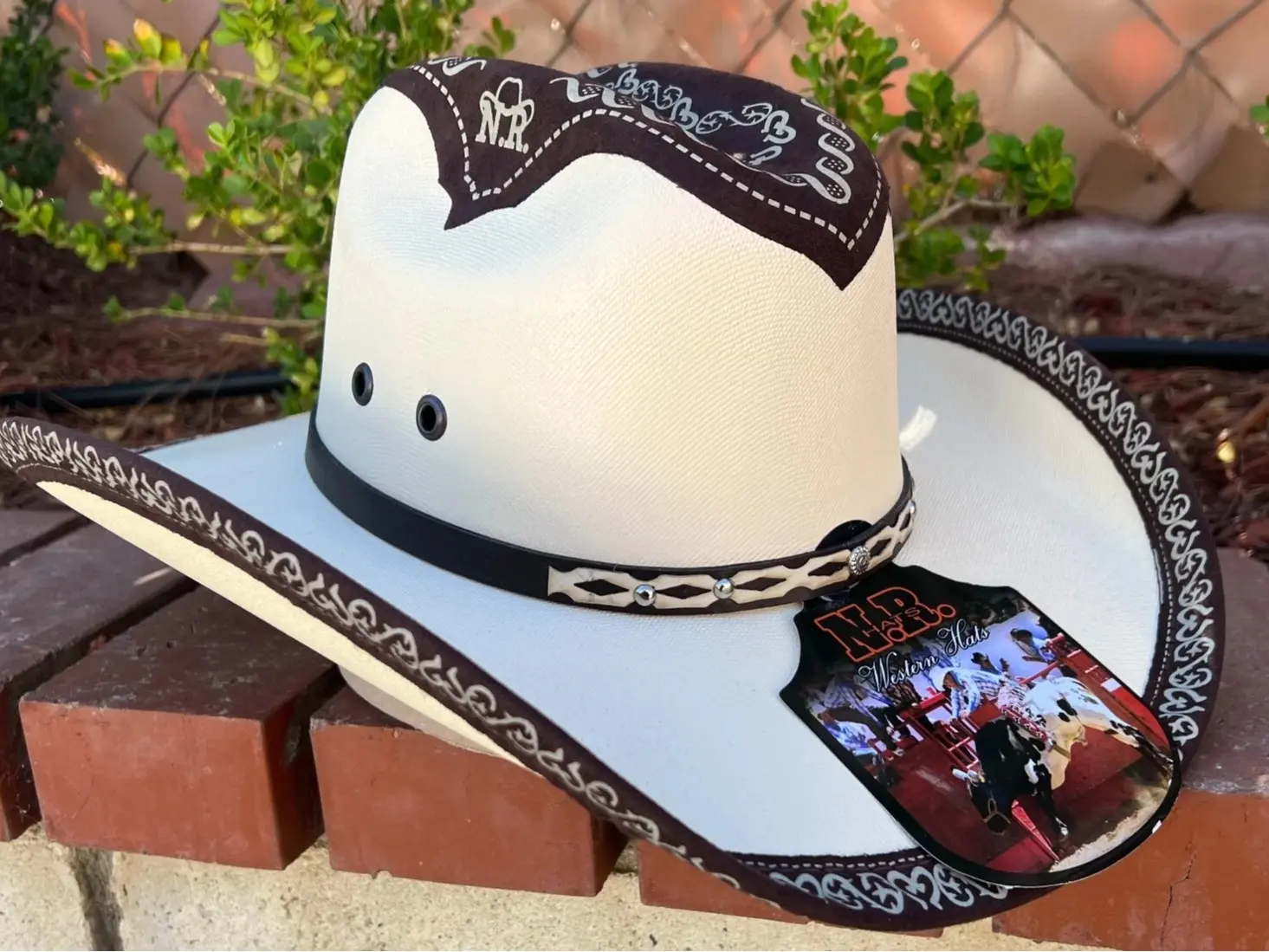 MEN'S WESTERN COWBOY RODEO HAT. RANCH STYLE COWBOY RIDING HAT. SOMBRERO VAQUERO